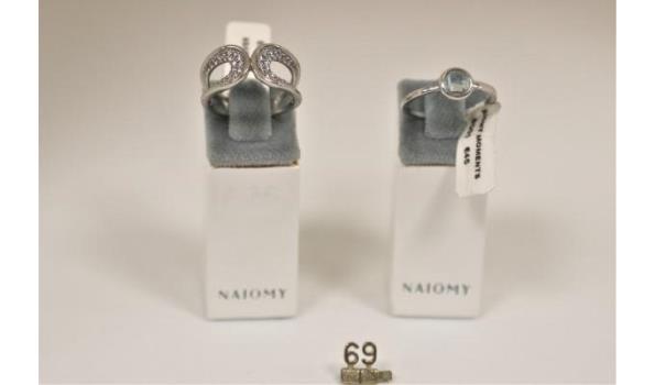 2 diverse zilveren ringen NAIOMY m56 (WKP 144€)